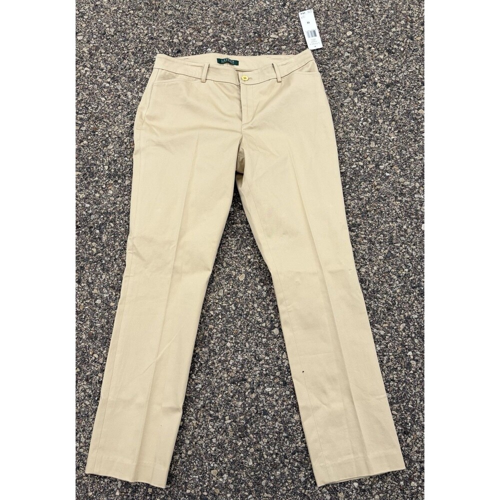 Women's NWT Ralph Lauren Stretch Khaki Pants, Size 10
